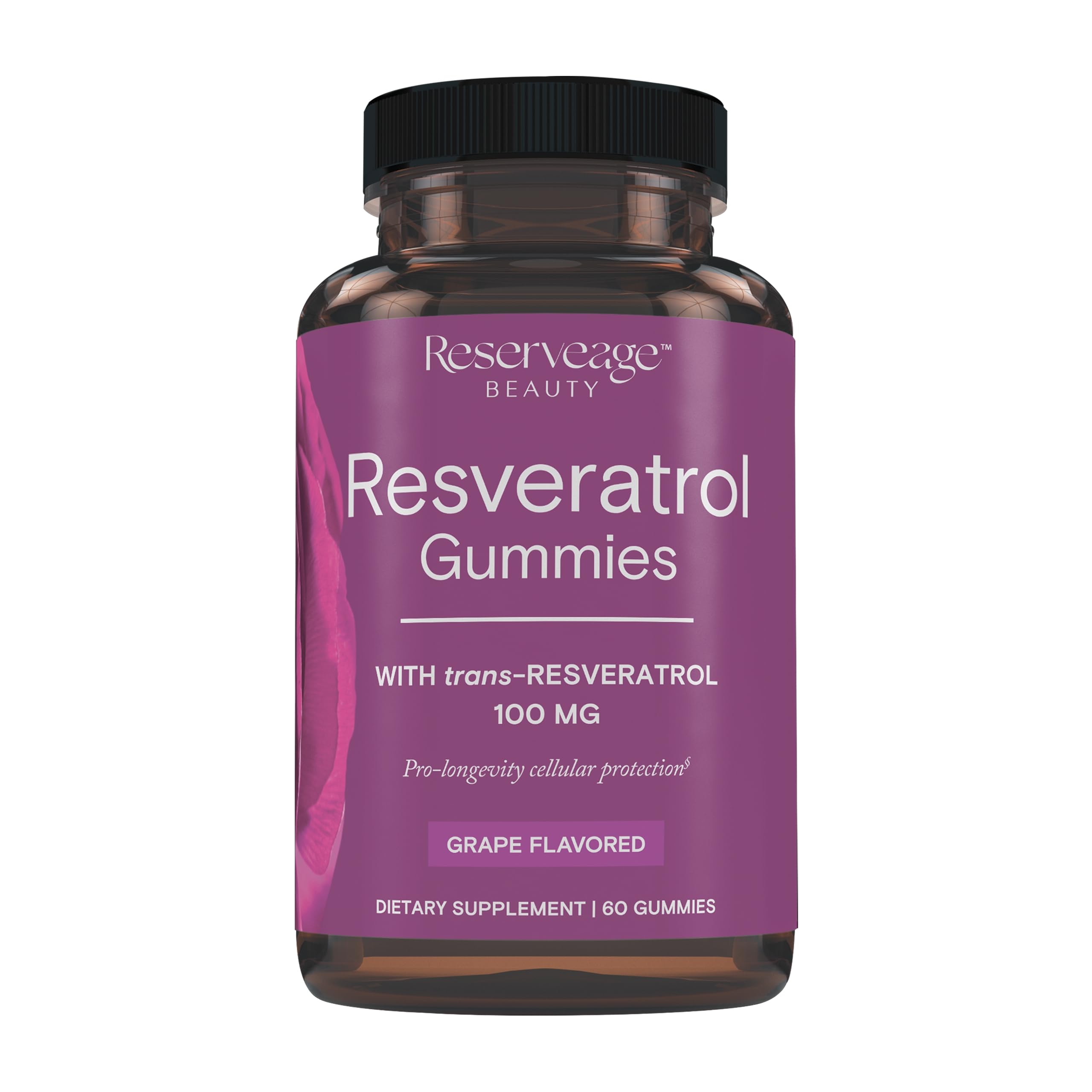 Reserveage Nutrition Resveratrol Gummy Supplement front view
