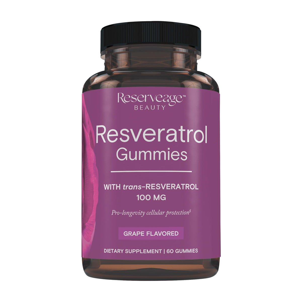 Reserveage Nutrition Resveratrol Gummy Supplement front view