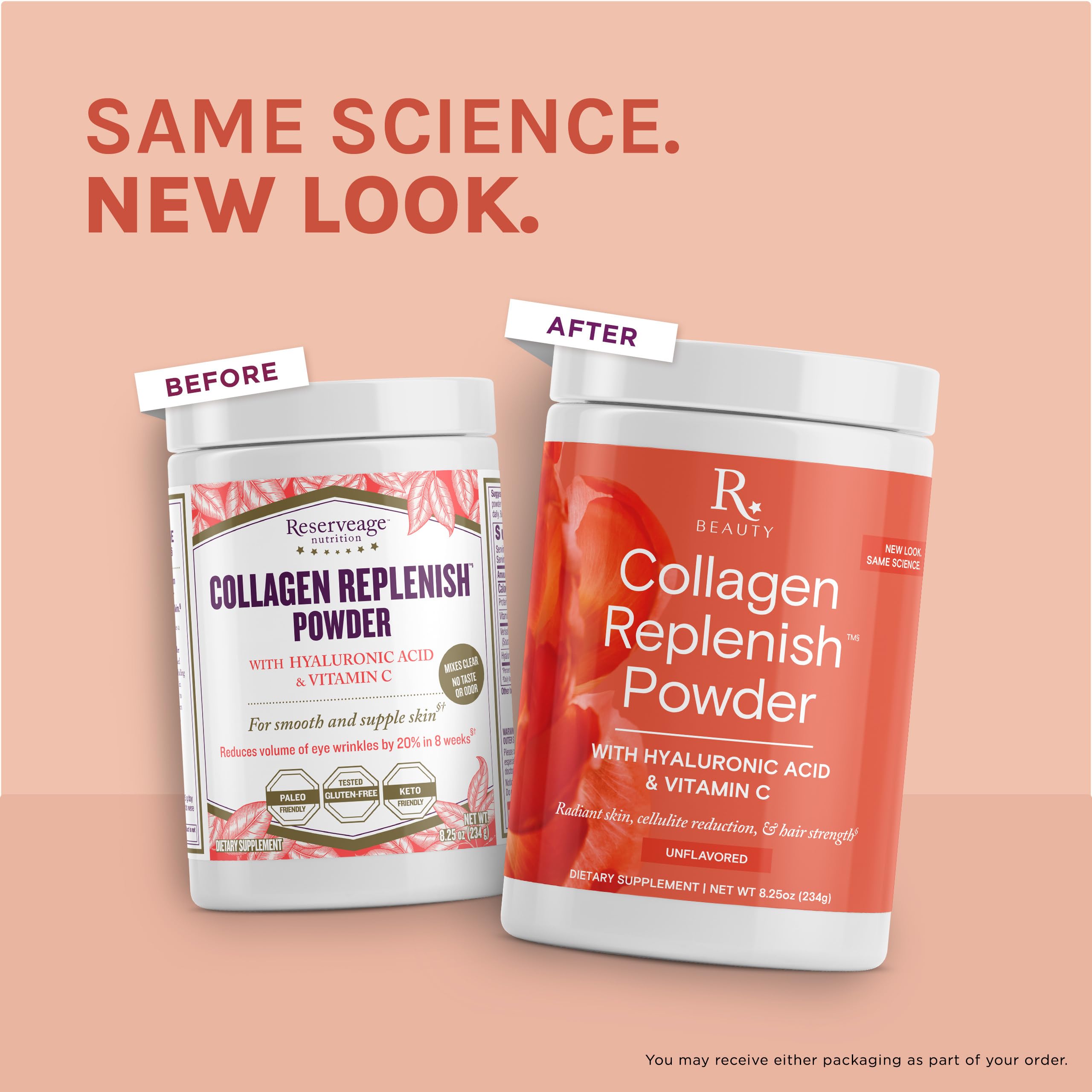 Reserveage Nutrition Ultra Collagen support Powder with ingredients list