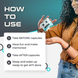 RESET LABS Milk Thistle Capsules on a wooden surface
