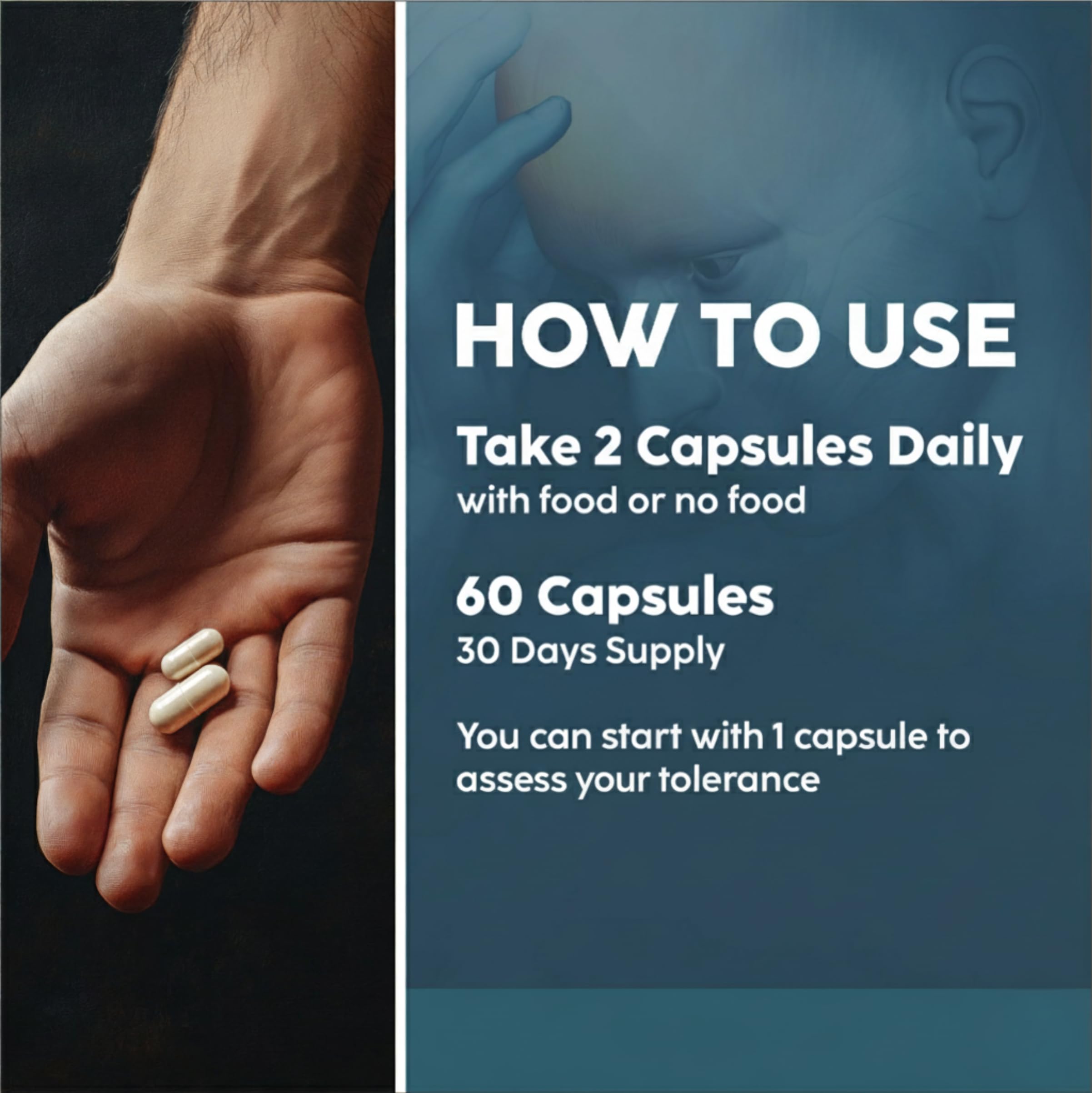 Reset+Rise Nootropic Mushroom Blend Supplement on a wooden table