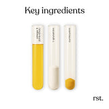 Reset Wellness Omega-3 supplement bottle with capsules on a wooden surface