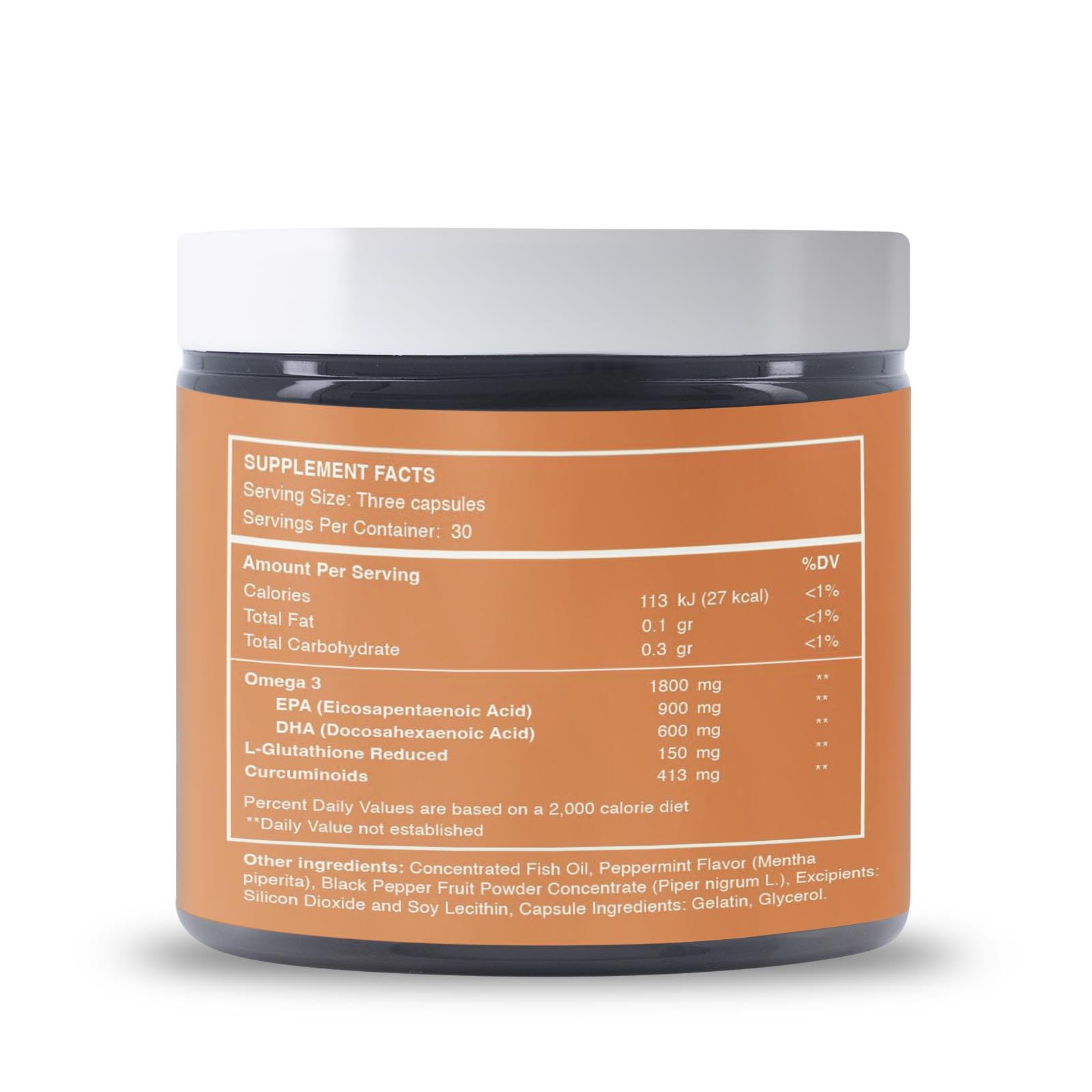 Reset Wellness Omega-3 supplement ingredients list