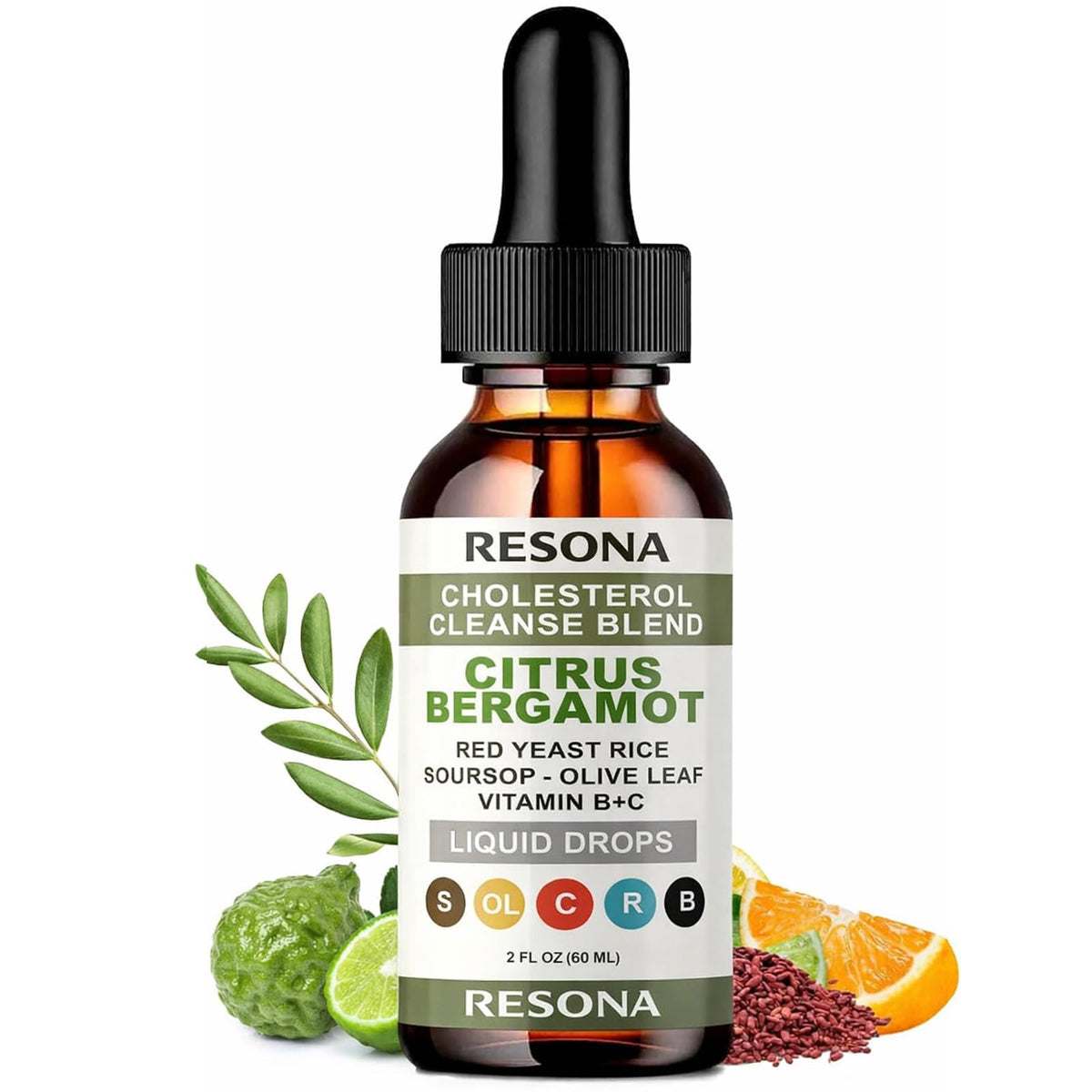 RESONA Red Yeast Rice Drops front view with packaging