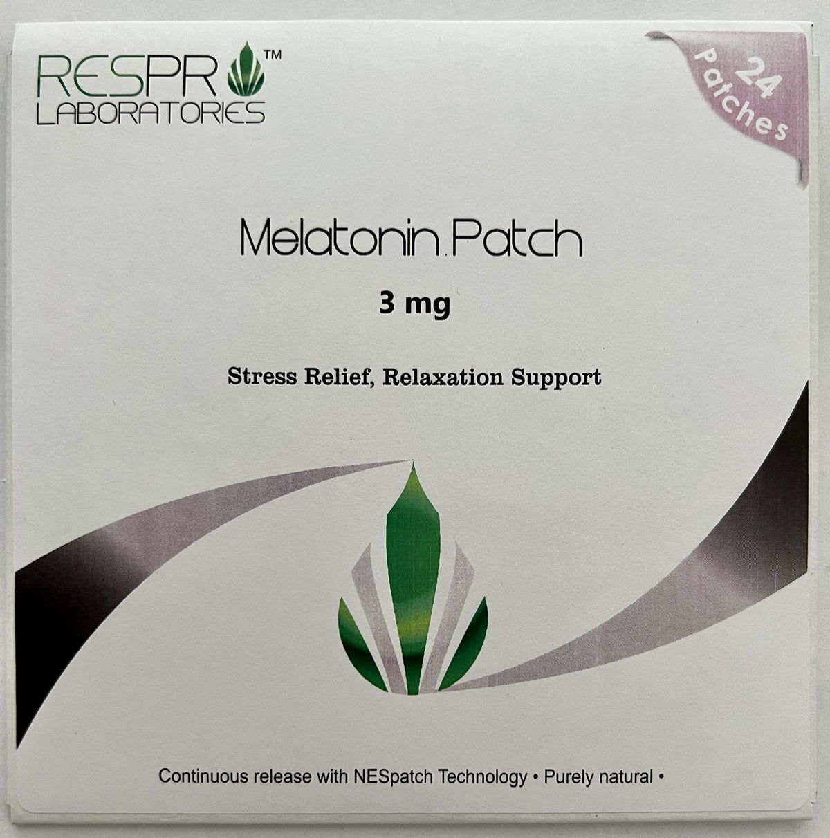 Respro Laboratories Natural Melatonin Patch 3mg front view