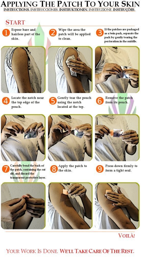 Respro Laboratories Natural Melatonin Patch application on skin