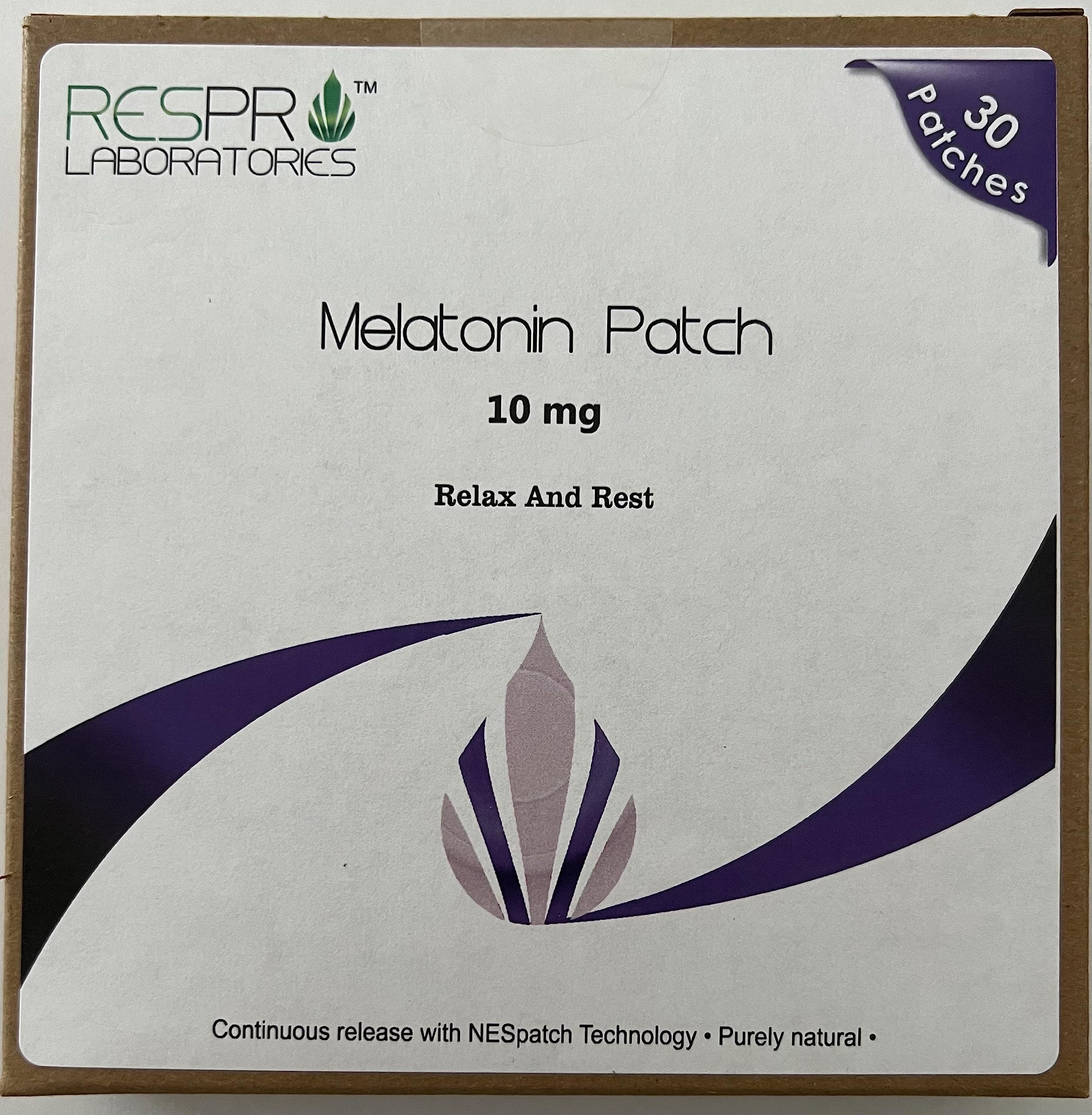 Respro Laboratories Natural Melatonin Patch ingredients list