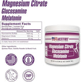 RESTFREE Nighttime Powder Supplement in a glass of water