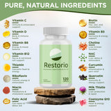Restorio blended vitamin & mineral supplement ingredients list