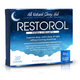 Restorol Sleep Supplement 50g front view with packaging