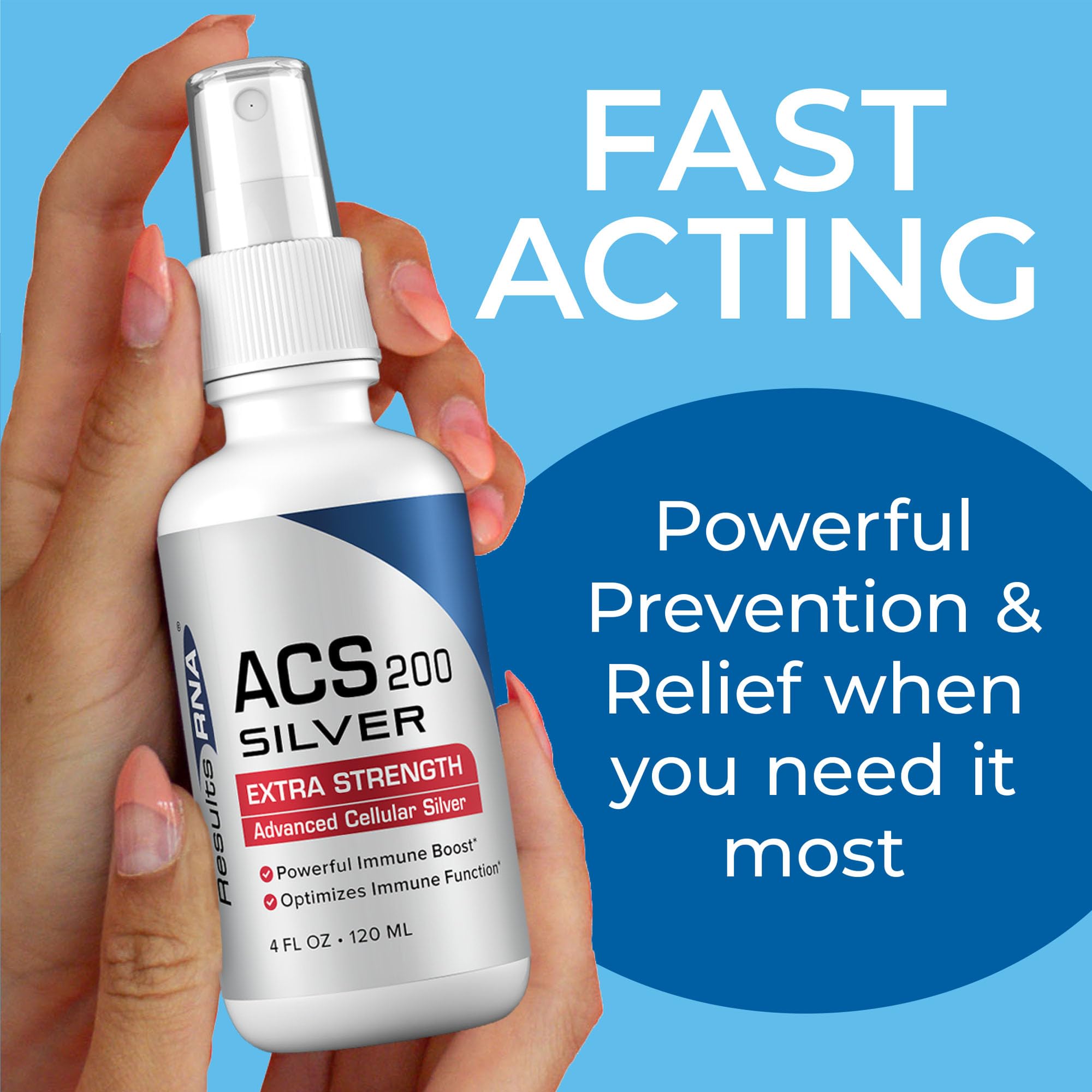 Results RNA ACS 200 Silver Extra Strength 57g spray top view