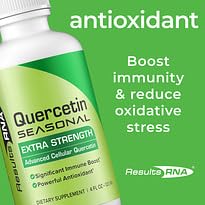 Results RNA Quercetin Seasonal Extra Strength 120ml oral spray with packaging