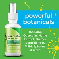 Results RNA Quercetin Seasonal Extra Strength oral spray ingredients list