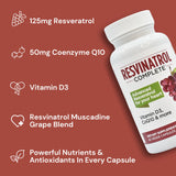 Resvinatrol Complete Capsules with measuring spoon for dosage