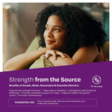 ResVitale Keratin & Biotin Hair Growth Supplement capsule close-up