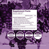 ResVitale Resveratrol Supplement 500mg vegetarian capsules