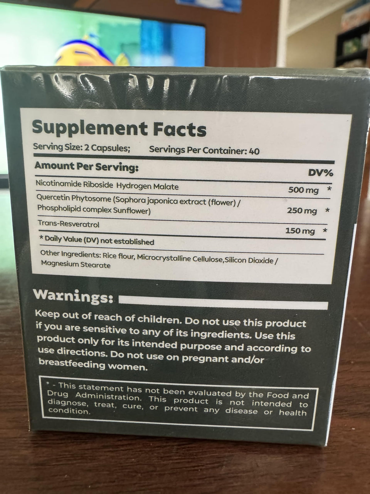Reus Research Resveratrol Supplement 85g front view