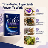 REVCIODOWS Sleep Patch with natural ingredients highlighted