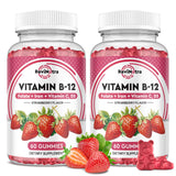 ReviNutra B12 Gummies 5000mcg Strawberry flavour front view