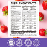 ReviNutra Calcium Gummies 600mg on a wooden table
