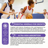 ReviNutra Calcium Gummies side view with nutritional information