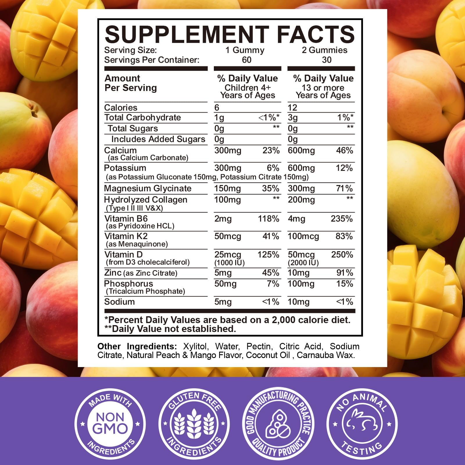 ReviNutra Calcium Gummies with a measuring spoon