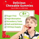 ReviNutra Calm Magnesium Gummies on a wooden table