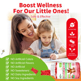 ReviNutra Calm Magnesium Gummies with fresh strawberries