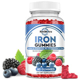 ReviNutra Iron Gummies 200g front view with mixed berry flavour