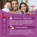 ReviNutra Iron Gummies for Kids close-up of gummies