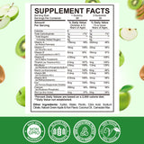 ReviNutra Iron Gummies for Kids with a measuring spoon