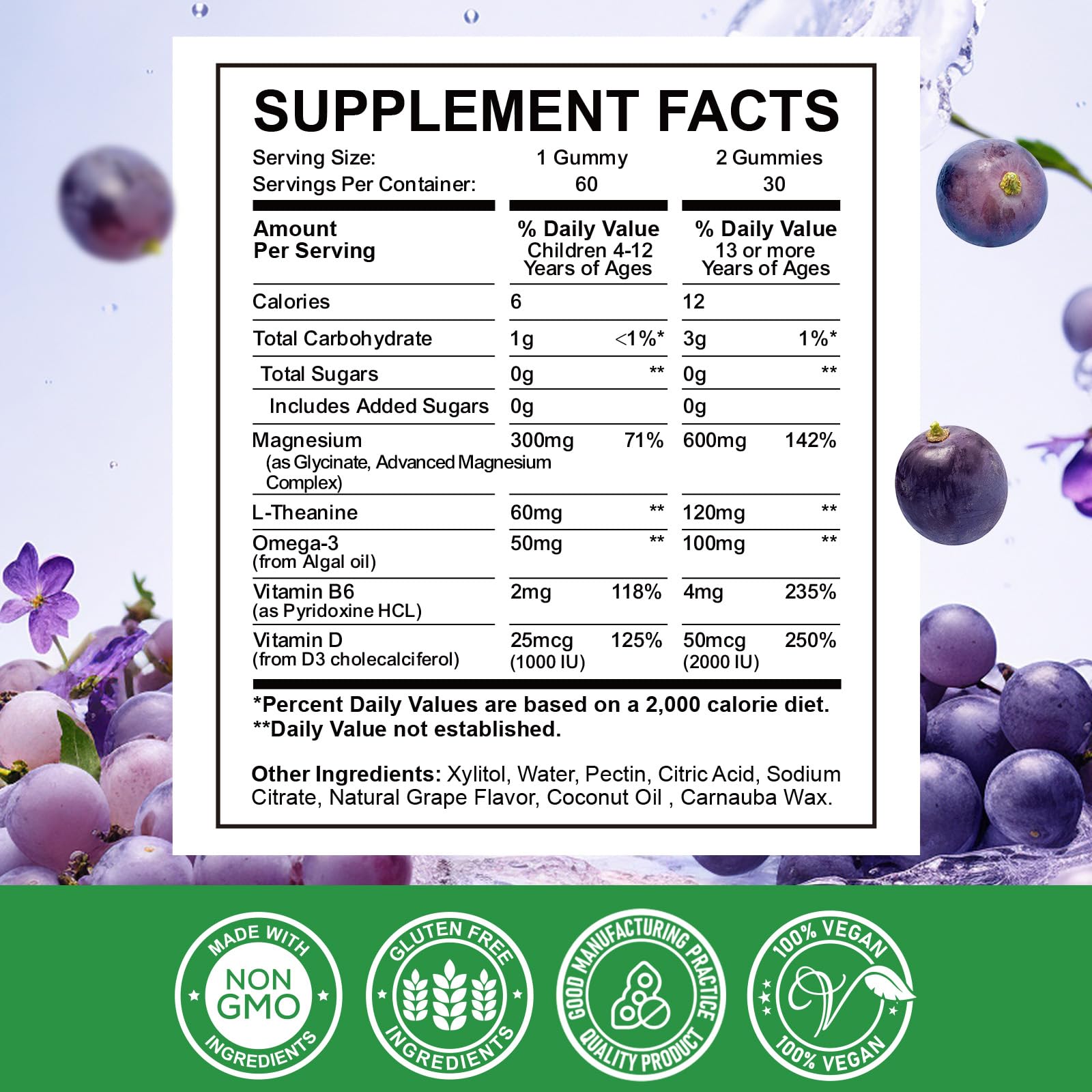 ReviNutra Kids Focus Gummies 200g close-up of gummies