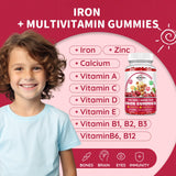 ReviNutra Kids Iron Gummies bottle side view