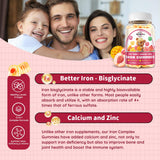 ReviNutra Kids Iron Gummies bottle side view