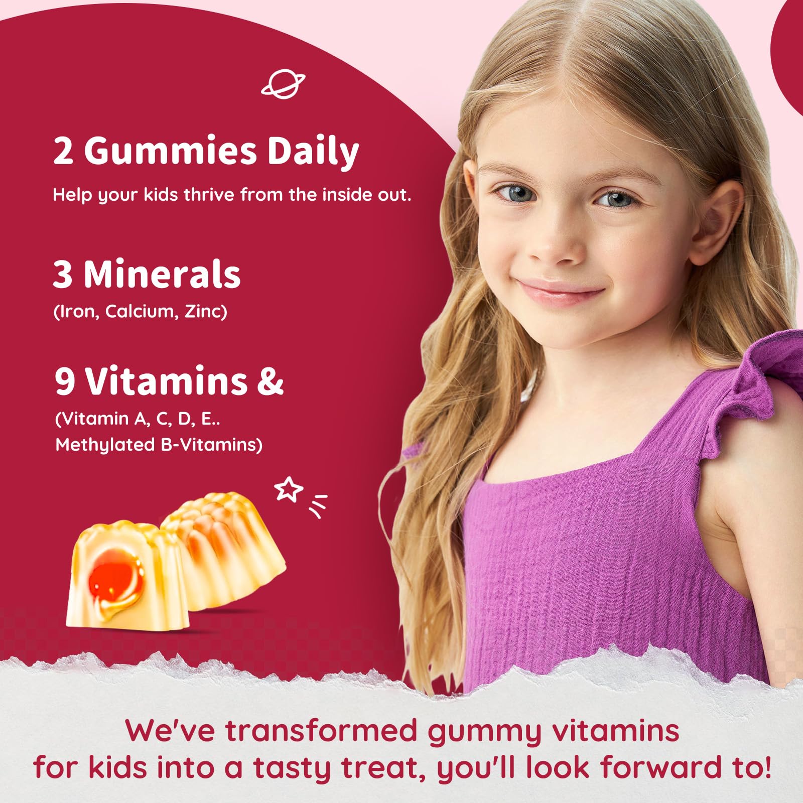 ReviNutra Kids Iron Gummies nutritional information
