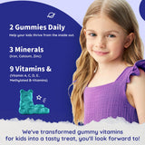 ReviNutra Kids Iron Gummies side view showing nutritional information
