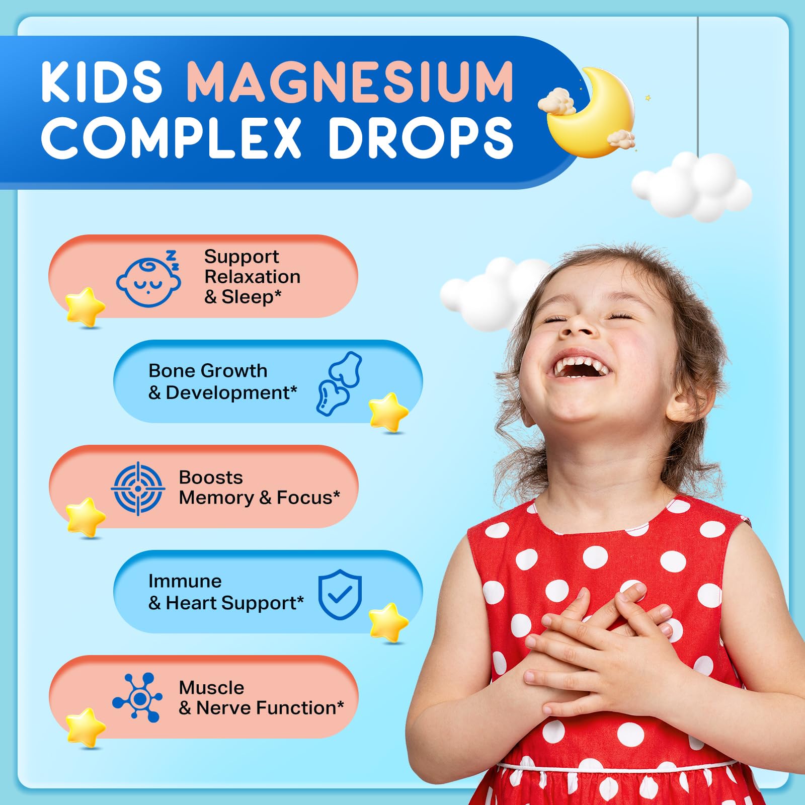 ReviNutra Kids Magnesium Glycinate Liquid Supplement bottle with cap