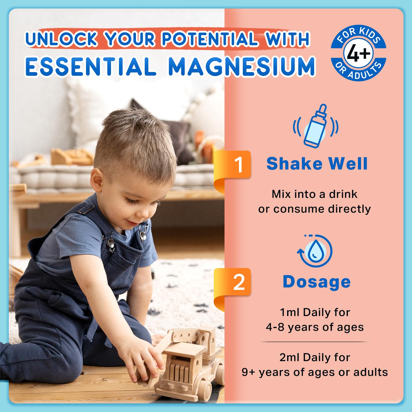 ReviNutra Kids Magnesium Glycinate Liquid Supplement ingredients list