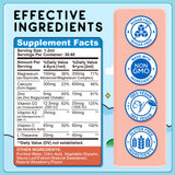 ReviNutra Kids Magnesium Glycinate Liquid Supplement with fresh strawberries