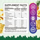 ReviNutra Kids Magnesium Gummies, back view of packaging