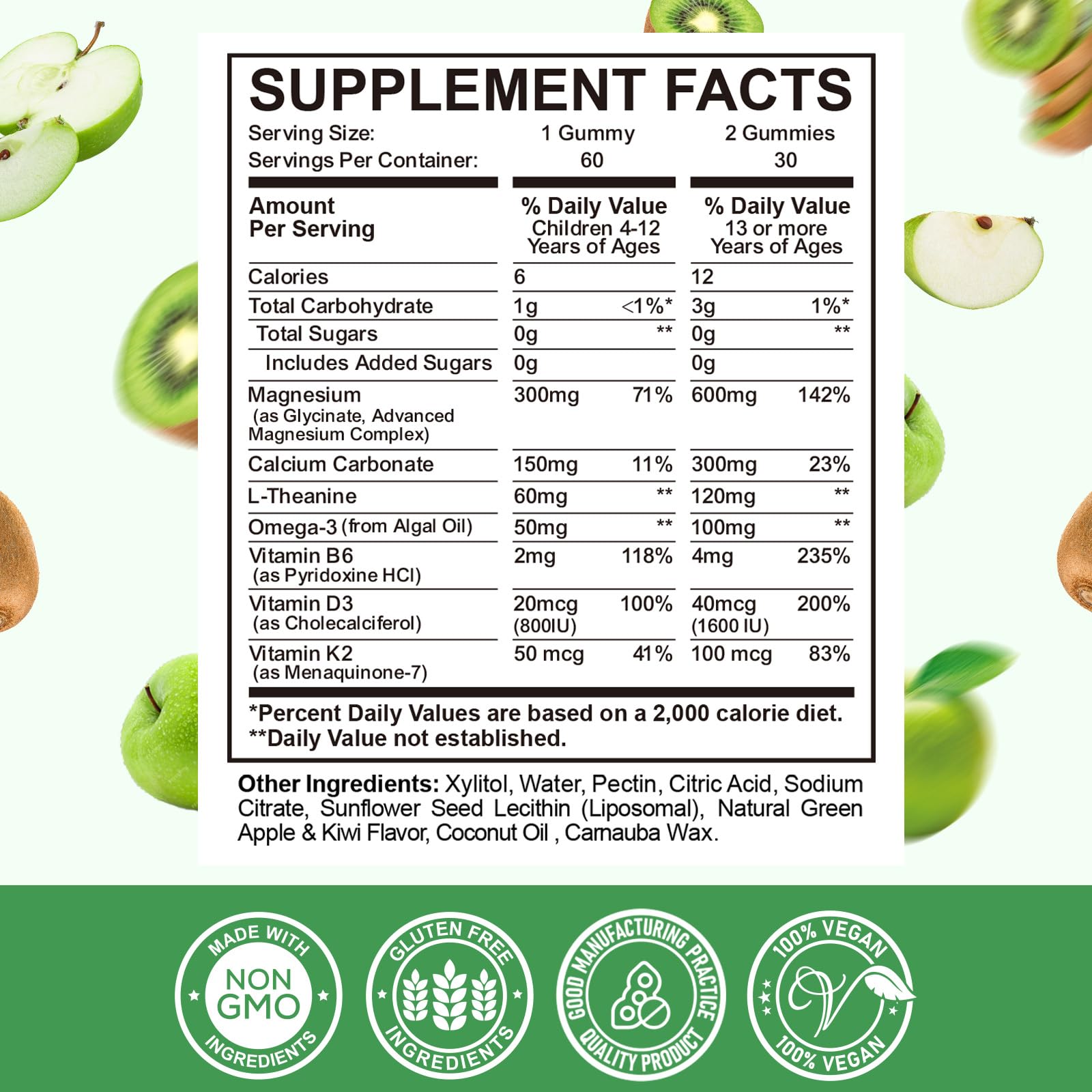 ReviNutra Kids Magnesium Gummies displayed with other vitamins