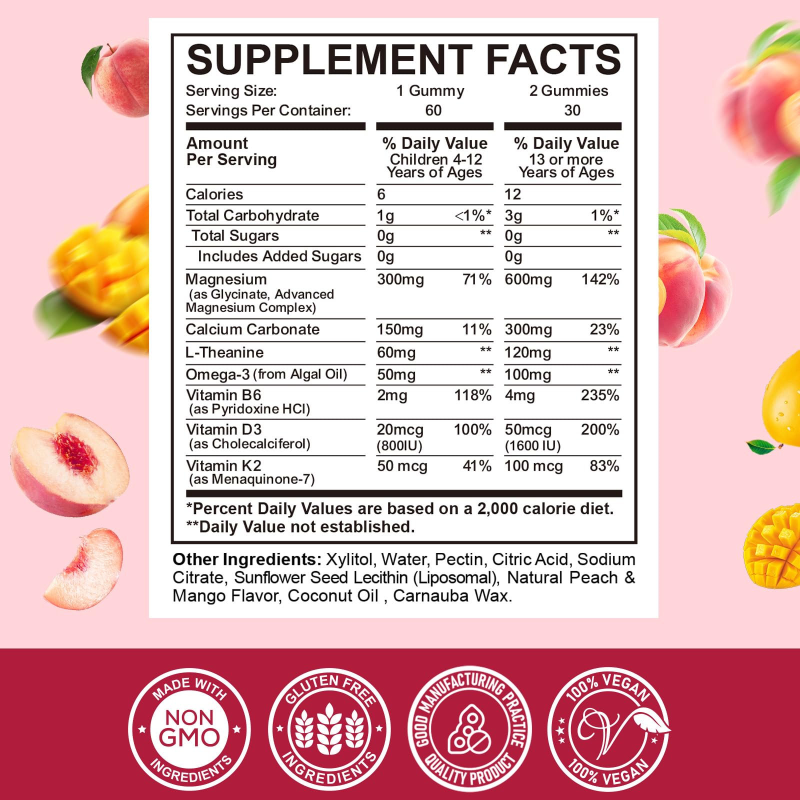 ReviNutra Kids Magnesium Gummies side view bottle