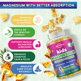 ReviNutra Kids Magnesium Gummies, two gummies on a table