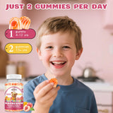ReviNutra Kids Magnesium Gummies with a child holding them