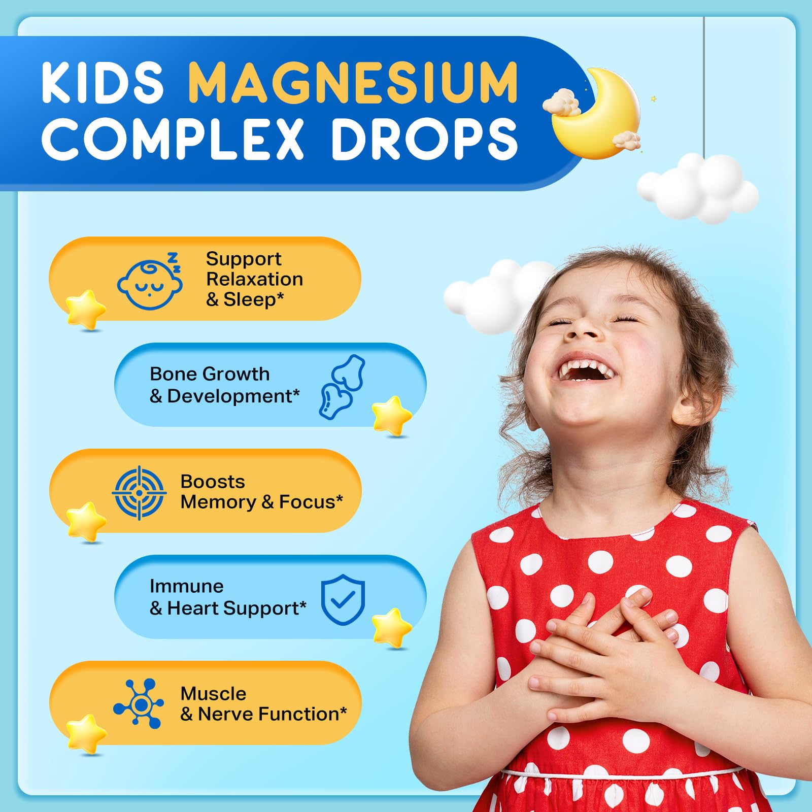 ReviNutra Kids Magnesium Liquid Drops bottle side view