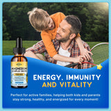 ReviNutra Kids Magnesium Liquid Drops lifestyle scene with kids