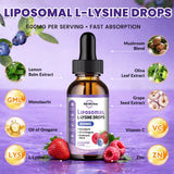 ReviNutra L-Lysine Liquid Drops 159g bottle with cap