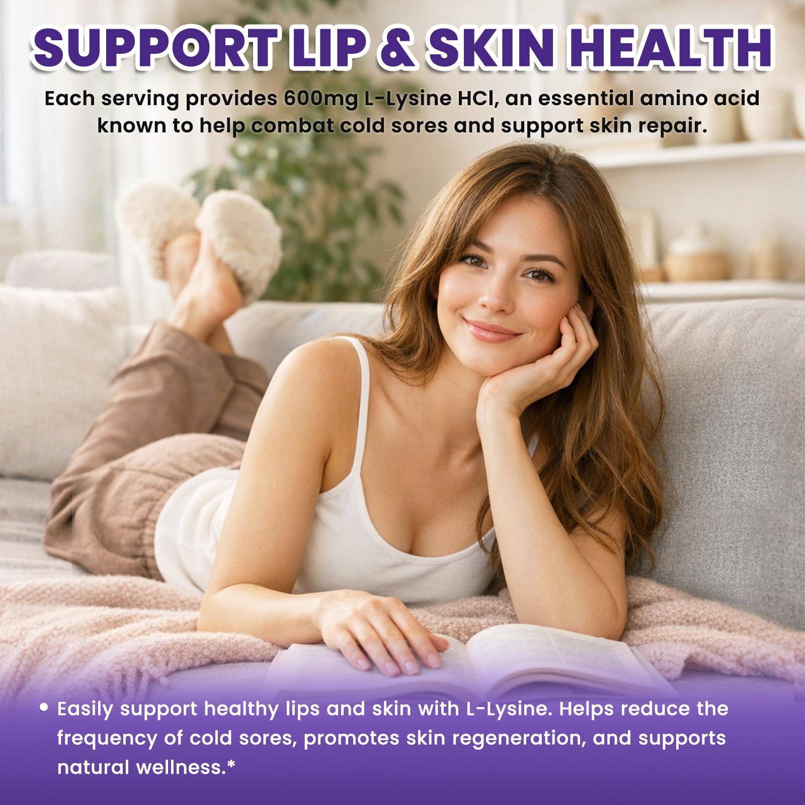 ReviNutra L-Lysine Liquid Drops 159g on a wooden table