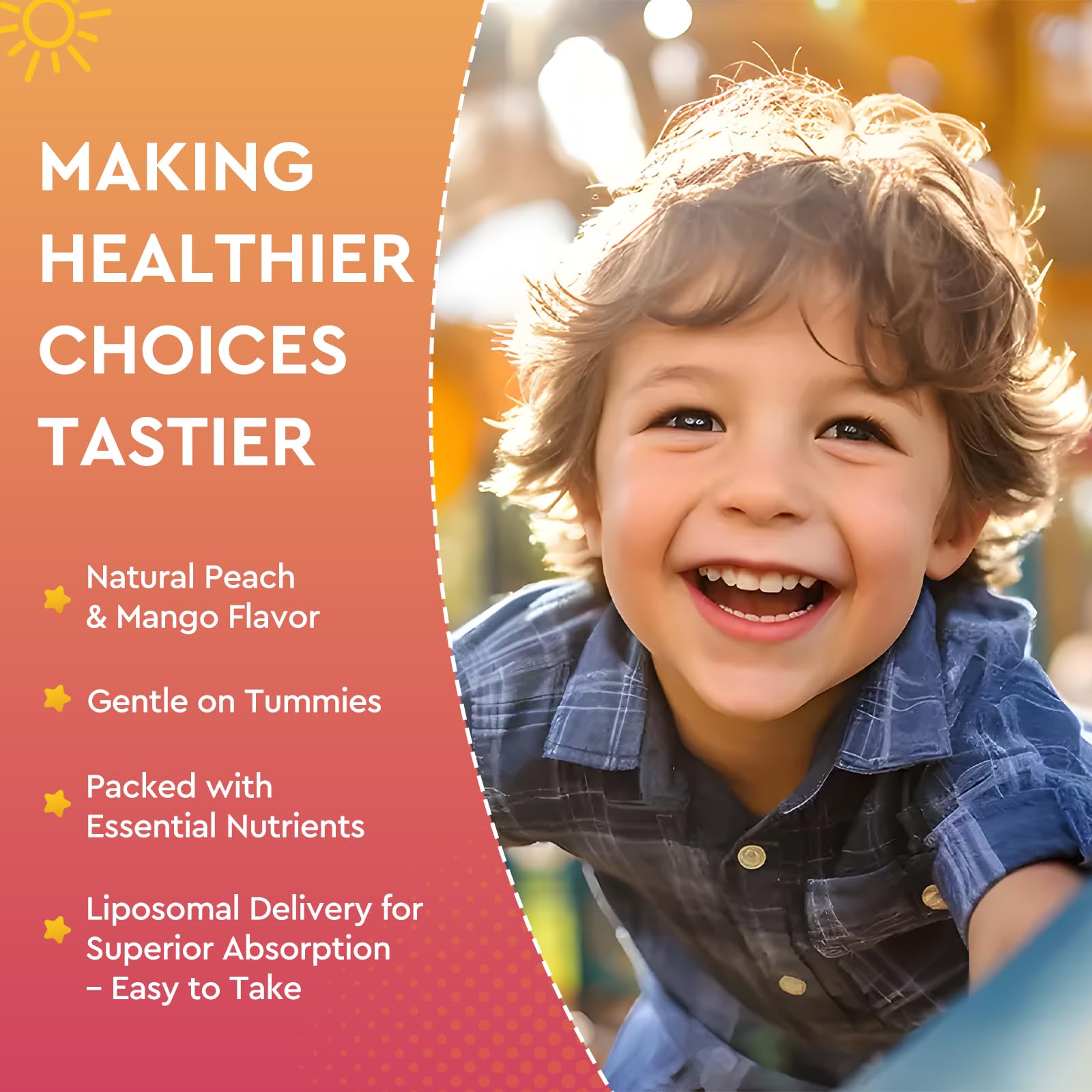 ReviNutra Liposomal Iron Gummies with a spoon