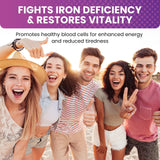 ReviNutra Liquid Iron Supplement bottle side view